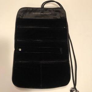 David Yurman black velvet jewelry roll brand New.
